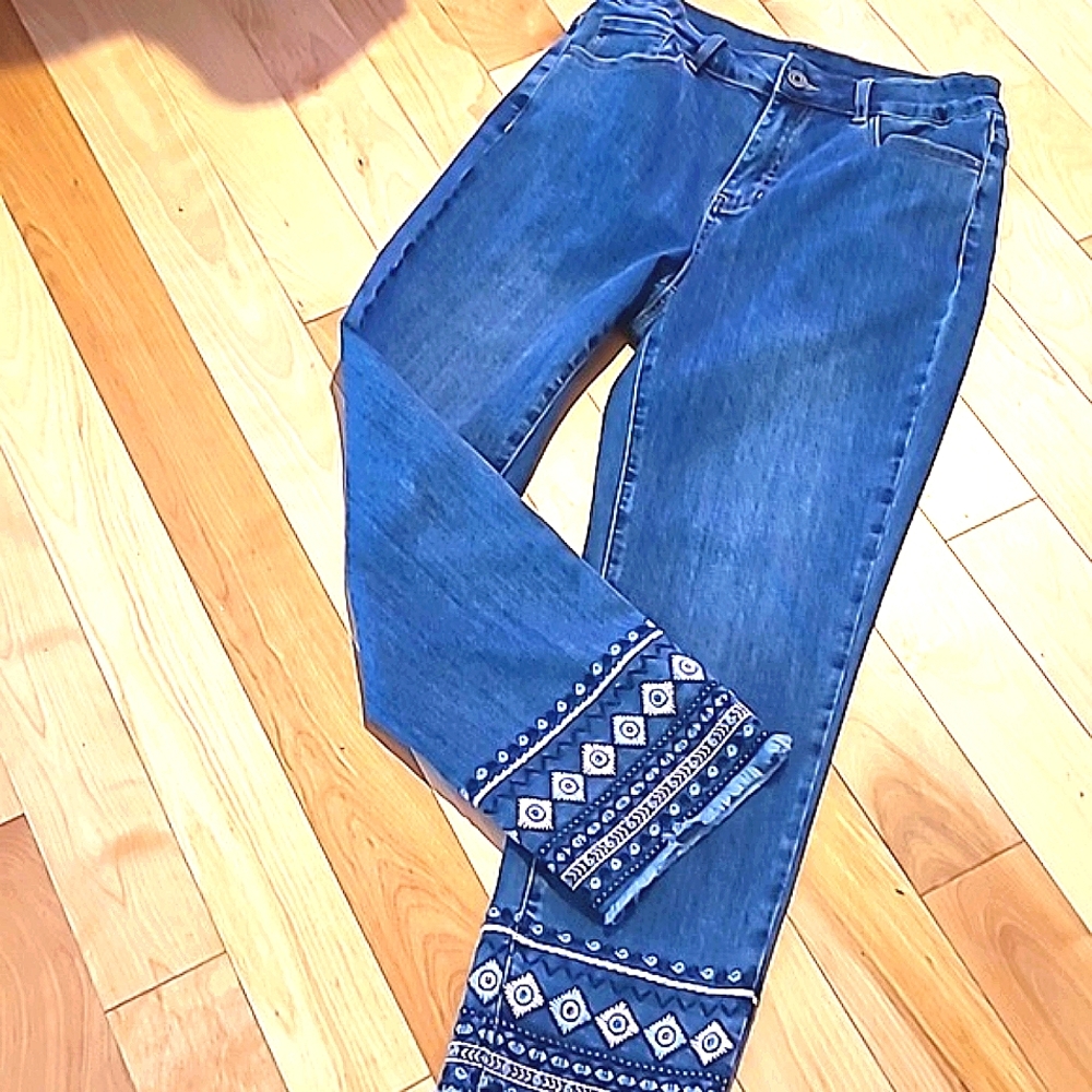 Jeans by charlie.B. strechy embroded garnish